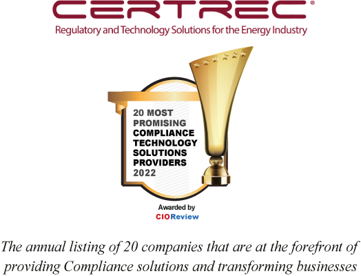 CIO Review award 2022 - Certrec