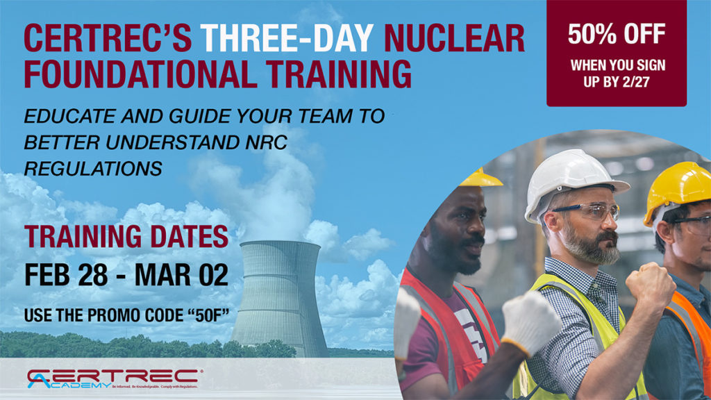 Certrec Academy's Nuclear Foundational Training - thumbnail v2.0 - Certrec