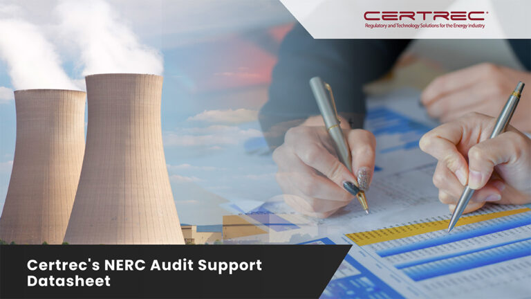 Certrec's NERC Audit Support Datasheet - Certrec