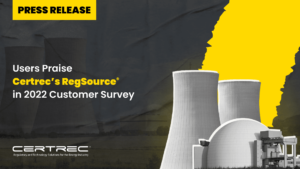 14- Users Praise Certrec’s RegSource® in 2022 Customer Survey - Press Release - Featured Image- Certrec