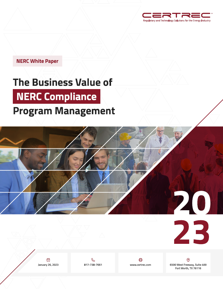 WHITE PAPER - The Business Value of NERC Compliance Program Management