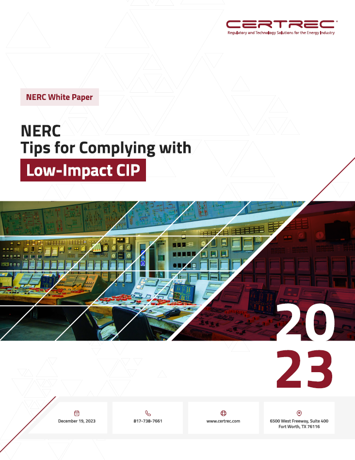 WHITE PAPER - Tips for Complying with Low-Impact CIP